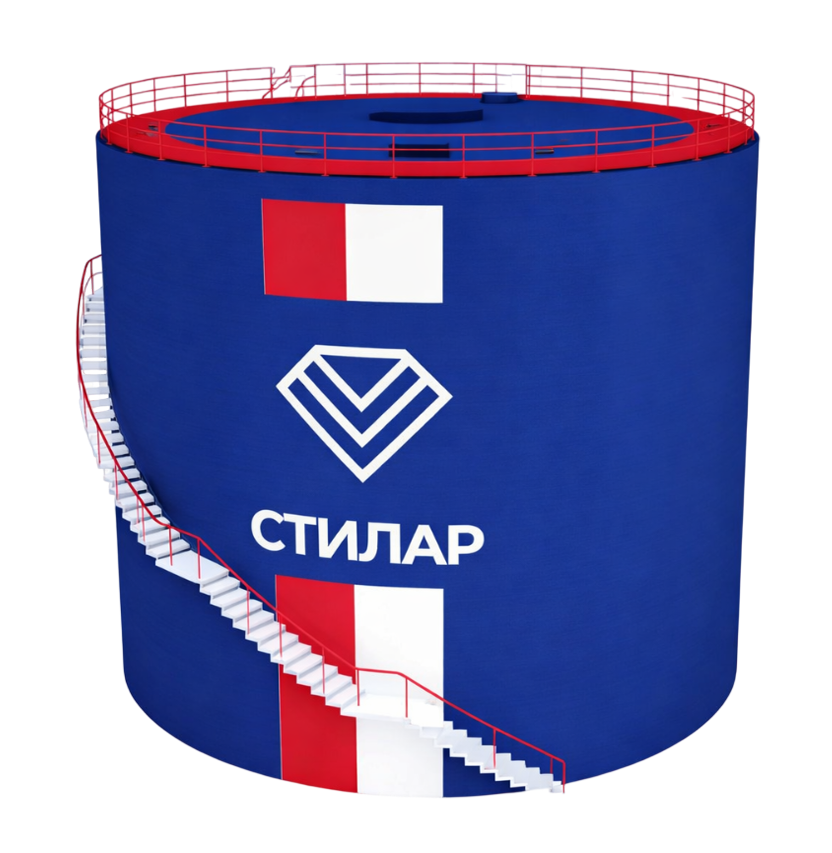 Цельносварной резервуар РВС аварийного запаса воды 150 м³ от завода-производителя